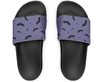 Paarse Bats Cute Slide-sandalen voor dames