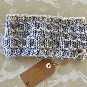 Handgestricktes Stirnband 100% Australische Merinowolle