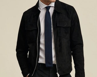 Classic Handmade Stylish Suede Leather Jackets for Men Premium Quality Stylish Jackets Comfort & Elegance in Every Stitch