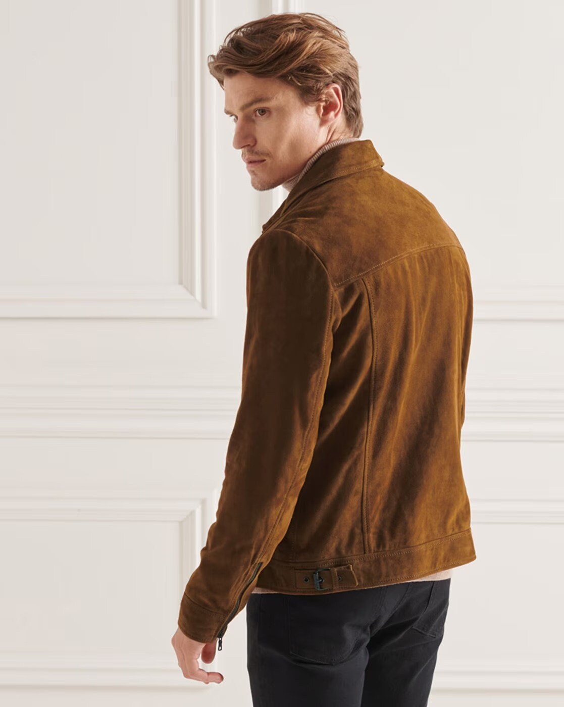 ジャケット・アウター HUMAN MADE SUEDE LEATHER JACKET Human Made Logo Suede Jacket | Neutrals | FARFETCH