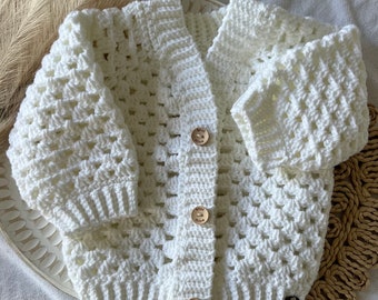 Crocheted cardigan 12-18 months