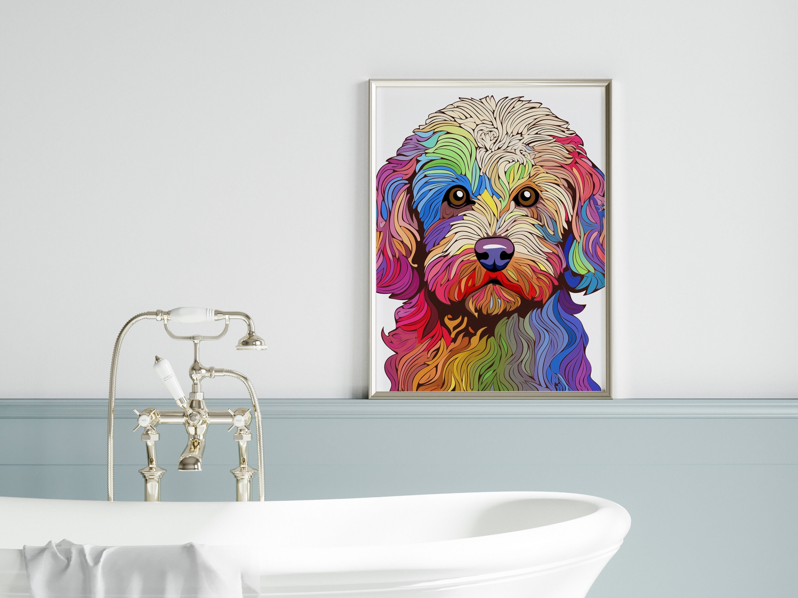 Digital Prints Cockapoo Dog Pet Poster Ideal Gift Immediate Delivery ...