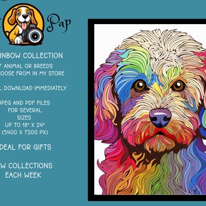Digital Prints Cockapoo Dog Pet Poster Ideal Gift Immediate Delivery ...