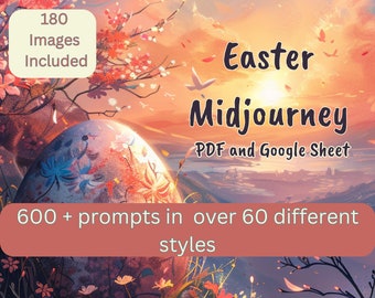 Ostern Midjourney Prompts, AI Art Midjourney Prompt, Midjourney Digital Art AI Generate Kunstdruck, Midjourney AI Art, Home Decor, Wandkunst