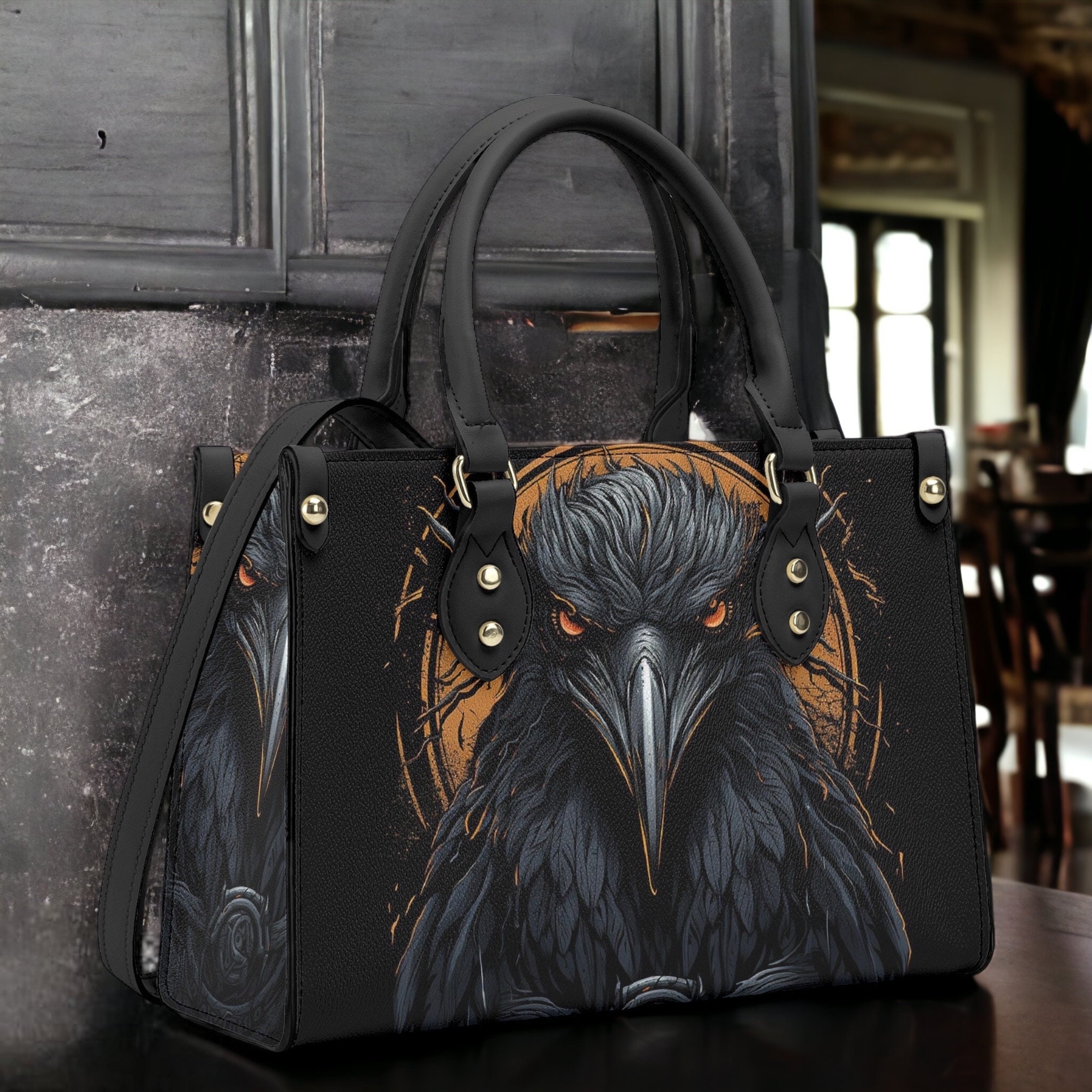 Gothic Top Handle Shoulder Bag Gothic Top Handle Bag Satanic 