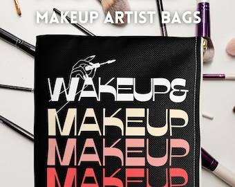Makeup Artist Bag MUA Pro Makeup Pouch Travel Organizer Bag Cosmetologist Beauty School Student Grad Gift Makeup Artist Salon Wakeup Makeup