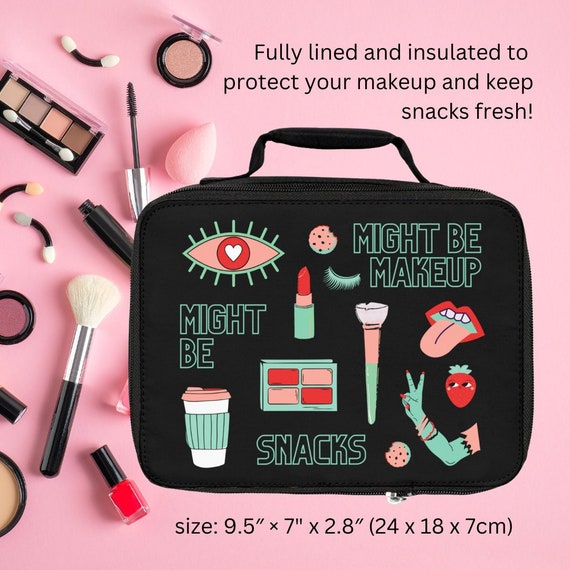 Makeup Bag Pro MUA Mini Makeup Organizer Cosmetologist Beauty School  Student Grad Makeup Artist Salon Makeup Snack Insulated Lined Bag Gift 