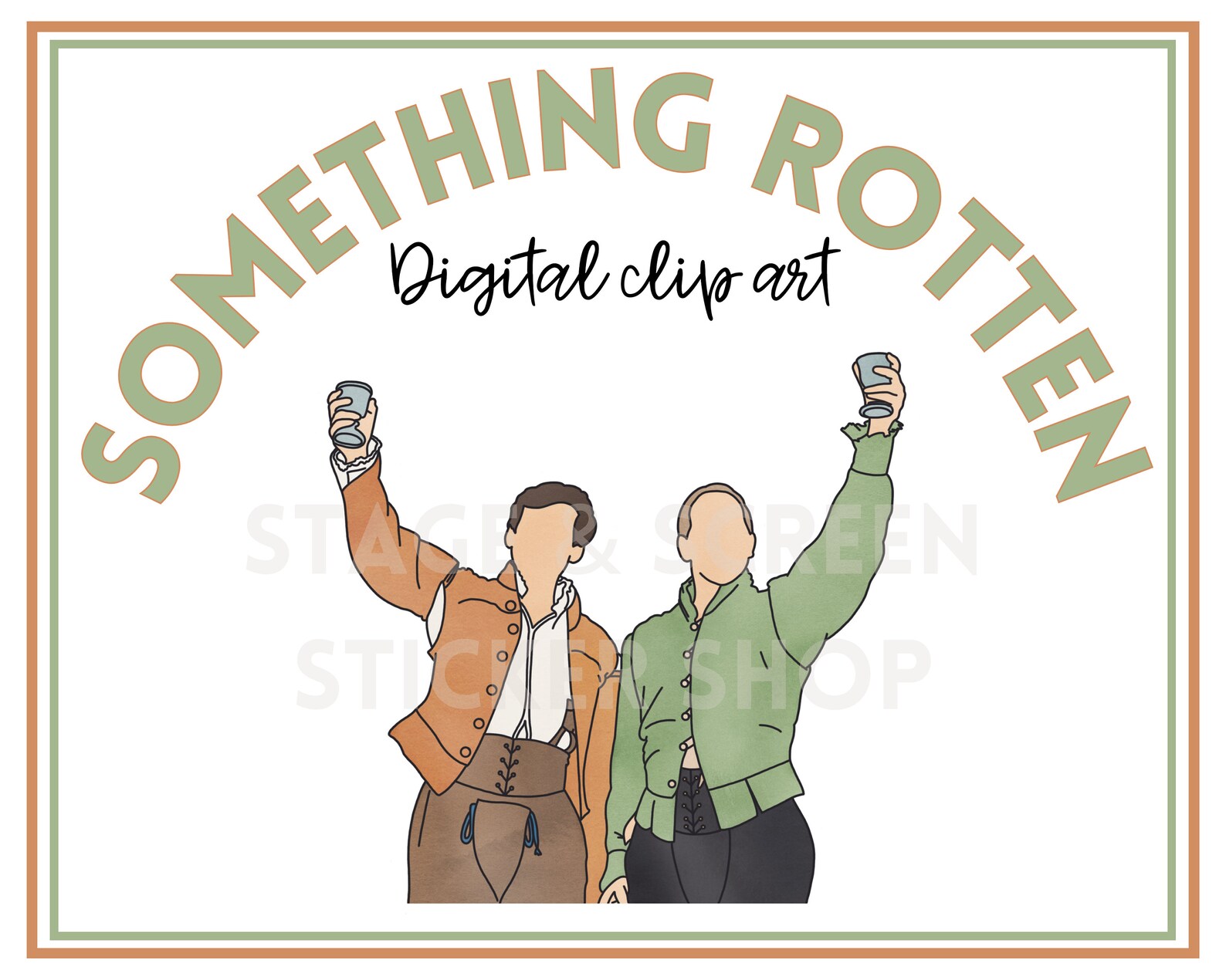Something Rotten Clipart PNG/JPEG, Watercolor Printable Art, Musical ...