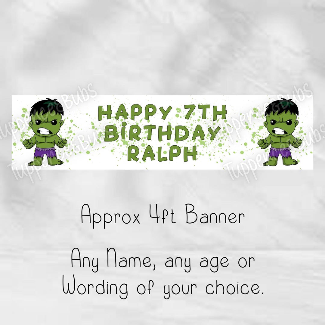 Hulk Birthday Banner, Hulk Birthday Backdrop, Digital File Only Hulk Birthday Banner, Hulk Birthday Backdrop, Digital File Only