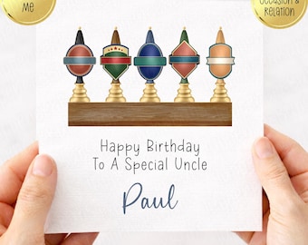 Ale Tap Themed, Birthday Card, Personalised, Beer Pump, Dad, Father, Grandad, Uncle
