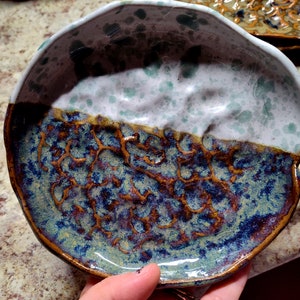 Ceramic jewelry dish/plate handmade