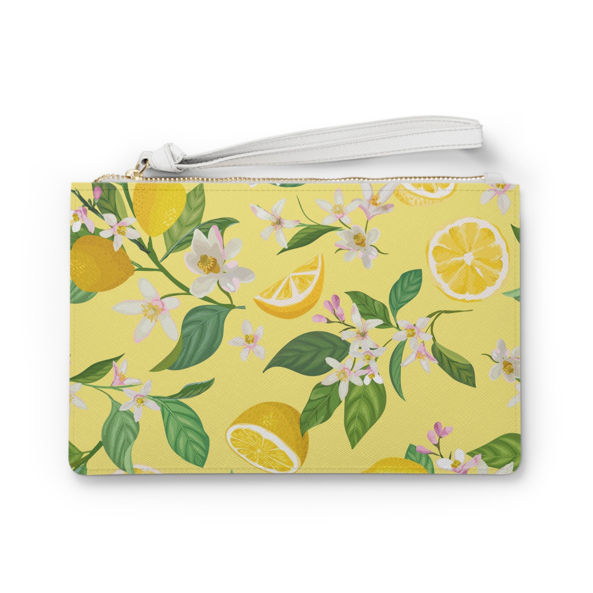 Positano Clutch Bag Purse Pochette - Artisan Italy Lemon Tile