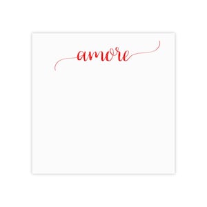 Amore (Love in Italian) Post-it® Note Pads