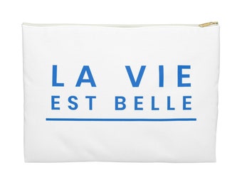 La Vie Est Belle Accessory Pouch