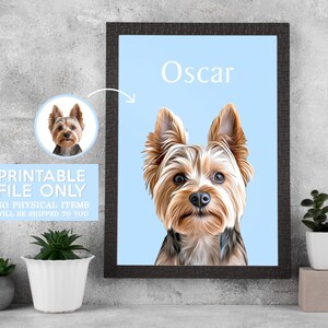 Custom Pet Portraits, Pet Drawing, Digital Portrait, Watercolor Dog Drawing, Digital Dog Portraits , Personalized Pet Photo