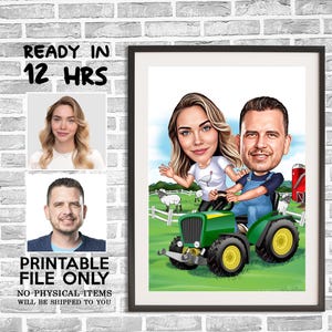Custom Farmer Cartoon Portrait, Farmer Cartoon, Farmer Caricature,  Funny Farmer Gift, Farmer Portrait, Farmer Caricature from Photo