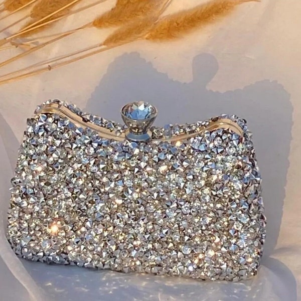 Crystal Rhinestone Bridal Bag Etsy