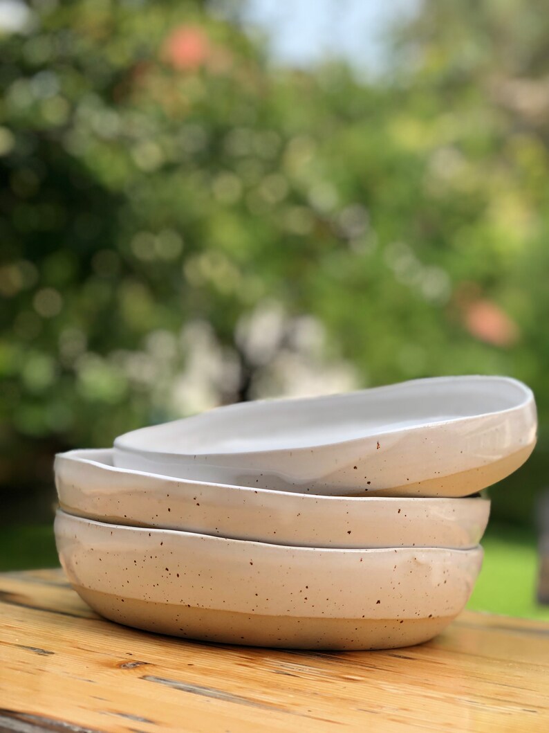 Keramik Bowl mit weißer Glasur Bild 4