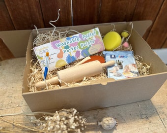 Pottery set for children | self-drying clay with color