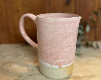 Jug with pink glaze