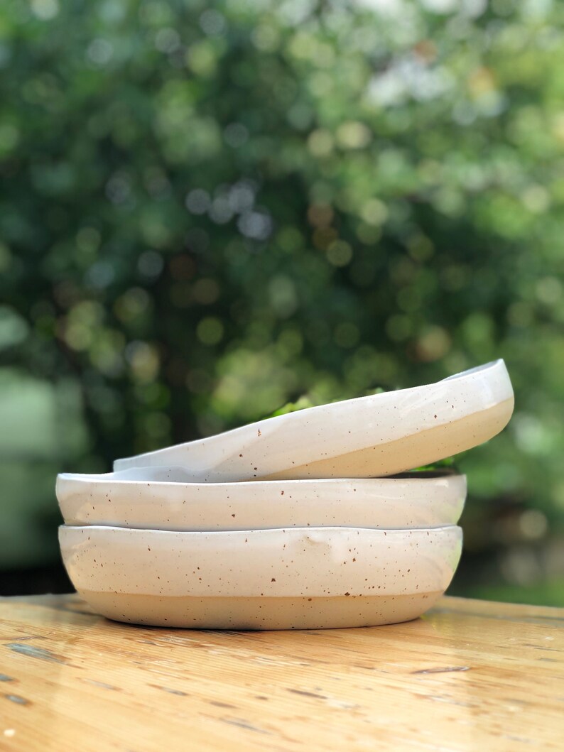Keramik Bowl mit weißer Glasur Bild 1