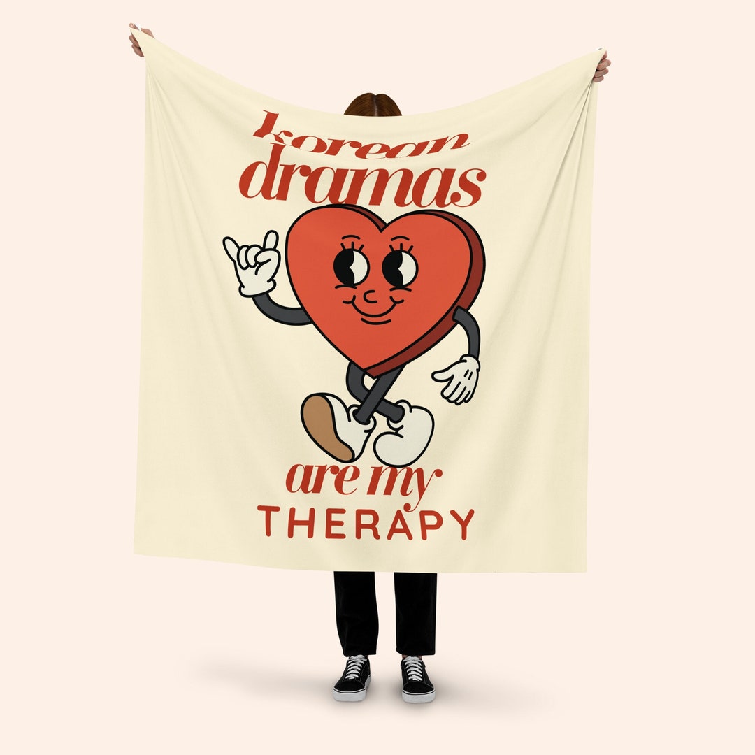 Kdrama Blanket Korean Dramas Are My Therapy Heart Kdrama Etsy