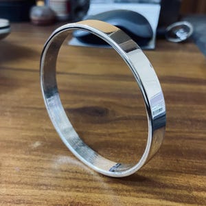 925 Sterling Silver Kada: Hanuman Chalisa Engraved Unisex Bangle