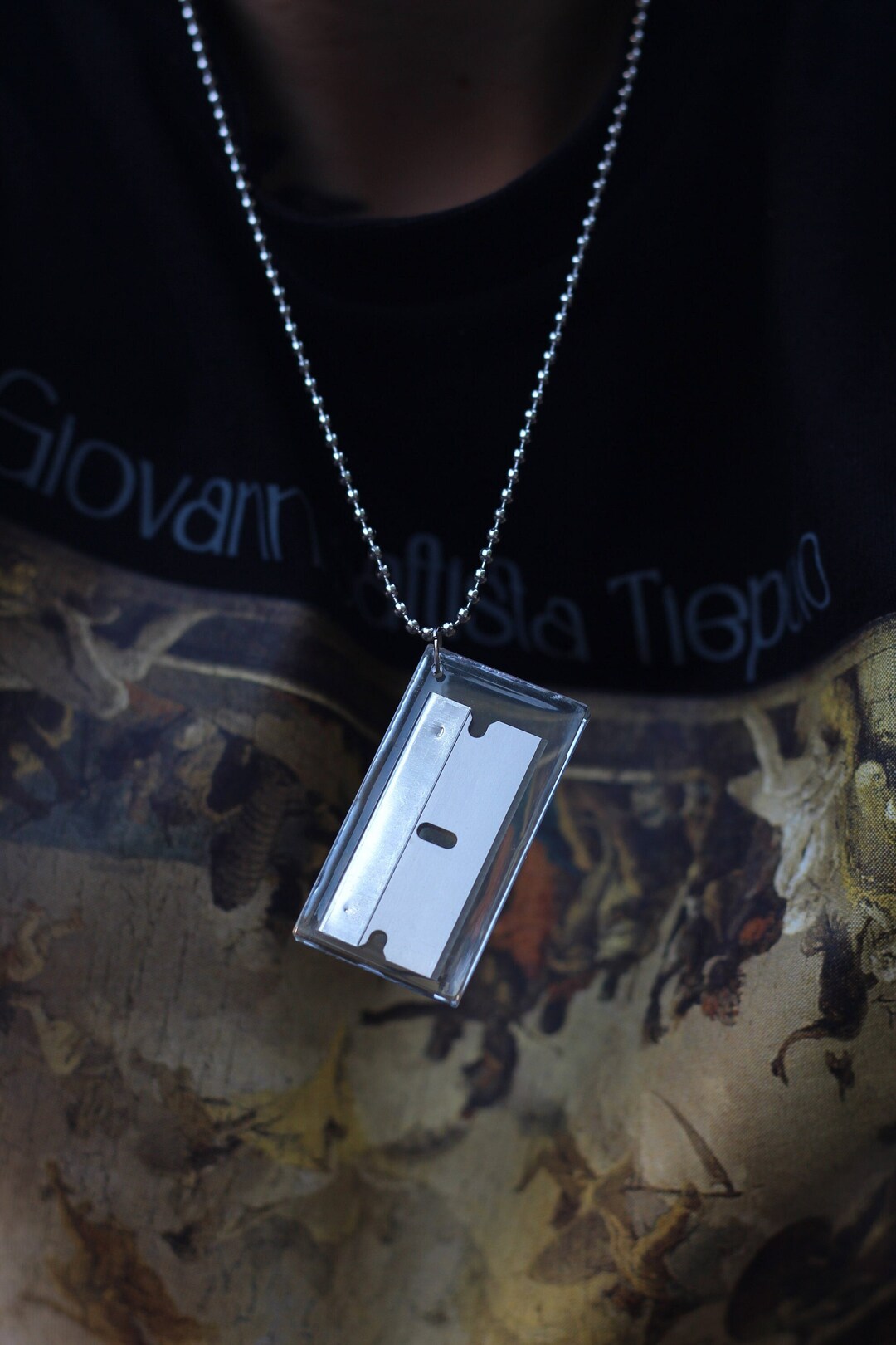 Handmade Stainless Steel Razor Blade Pendant Razor Blade Jewelry Men s Necklace Men s Jewelry Woman Necklace Etsy