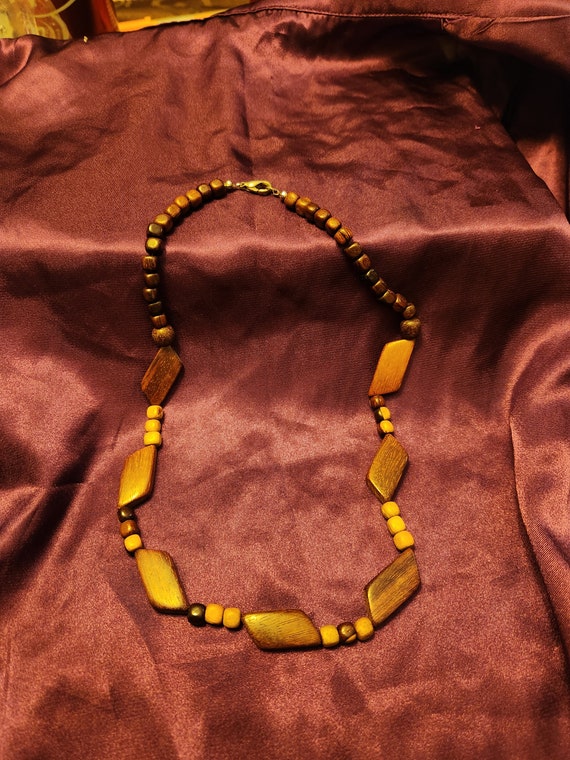 Brown Wooden Necklace