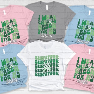 Liver Cancer Survivor Matching Shirts, Cancer Tee For Friends and Family, Cancer Support Squad Apparel, Custom Liver Cancer Awareness Tees image 2