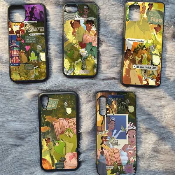 Disney Princess And The Frog Phone Case, Tiana's Place Phone Case, Romantic Tiana And The Frog, Disney Tiana Case, iPhone 11 12 13 14 Case
