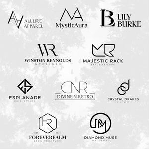 Design de logotipo personalizado para empresas | Logotipo minimalista | Criador de logotipo profissional para kit de marca empresarial | Logotipo de fotografia de beleza moderna