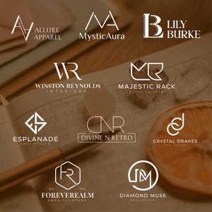 I will Create Professional Logo Design For Your Business | Initial Logo | Minimalist Logo | Lash Logo | Wedding Logo | Photography Logo