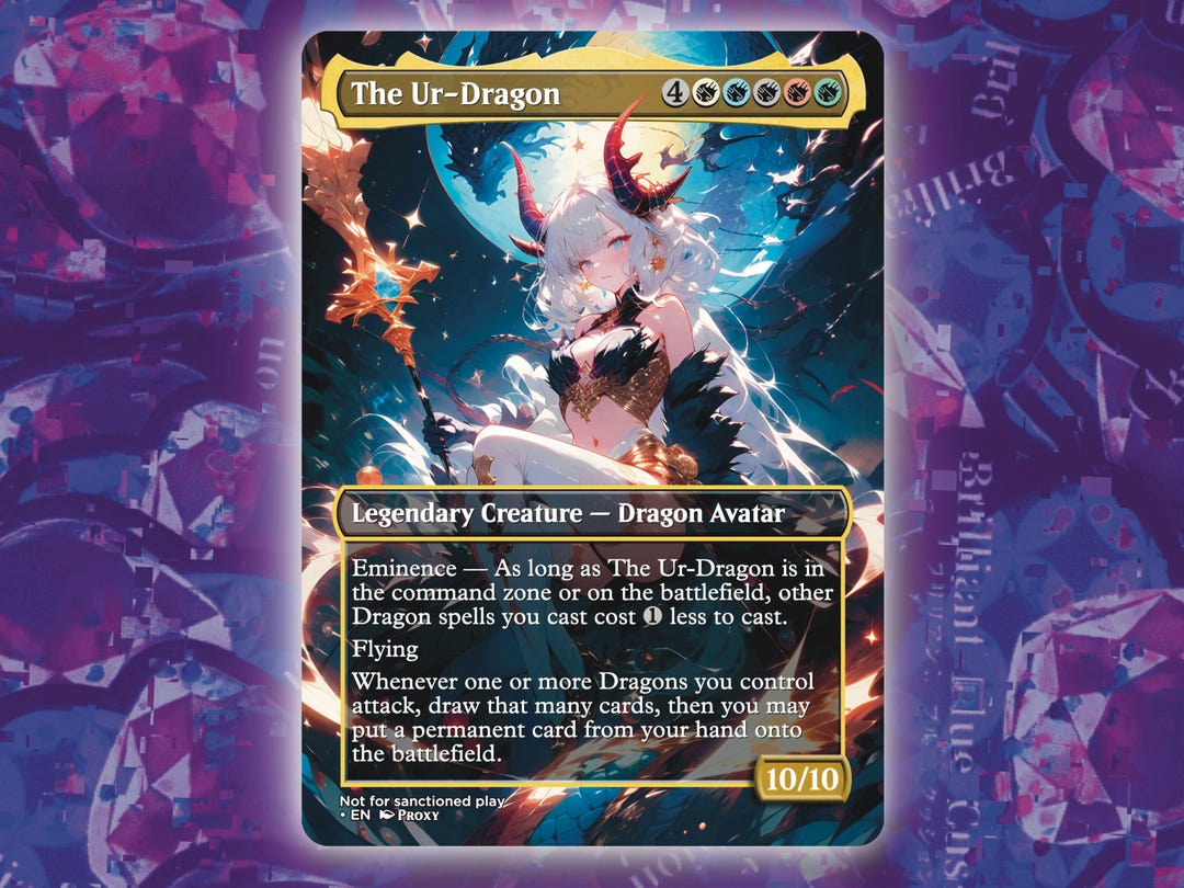 The Ur-dragon Proxy Card - Custom Anime Art Orica - Etsy