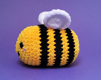 Large Bee Plushie | Handgemaakte Bij Knuffel | Amigurumi Bee | Gehaakte Honingbij Knuffel | Handmade Plushie | Crochet Bumblebee