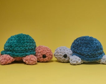 Small Turtle Plushie | Handmade Turtle Stuffed Animal | Amigurumi Turtle | Crochet Turtle Cuddle | Handmade Plushie | Crochet Turtle