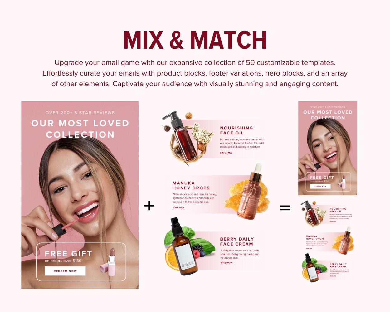 50 Pink Email Templates, Flow Email Template, Mailchimp Email Template ...