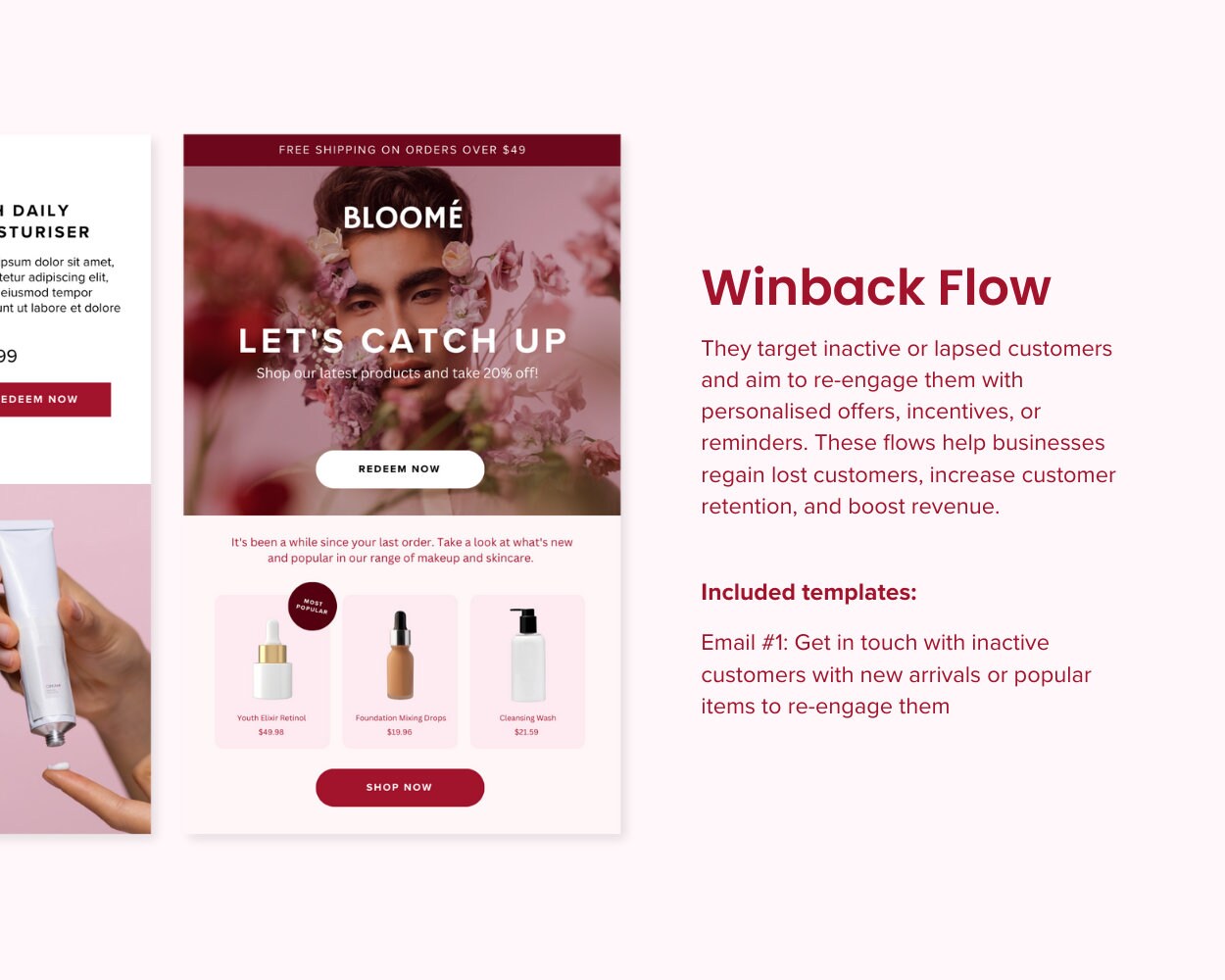 Pink Email Templates, Editable Email Automations, Mailchimp Email ...