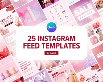 Schoonheid Instagram-sjabloon, Instagram-post, schoonheid Instagram, huidverzorging sociale media, roze Instagram-sjablonen, Canva-sjablonen Instagram