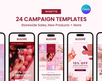 25 roze e-mailsjablonen, e-mailmarketingsjabloon, e-mailnieuwsbriefsjabloon, Klaviyo e-mailsjabloon, Mailchimp e-mailsjabloon, Canva