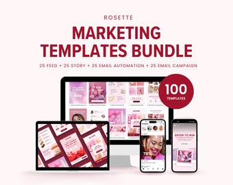 100 Email Templates & Social Media Templates, Instagram Template, Klaviyo Email Template, Mailchimp Email Template, Marketing templates