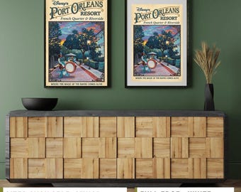 Disney Port Orleans French Quarter Riverside Resort Jazz Poster •, Vintage Disney Art, Disney Home Decor, Disney Fan Gift, Retro Wall Art