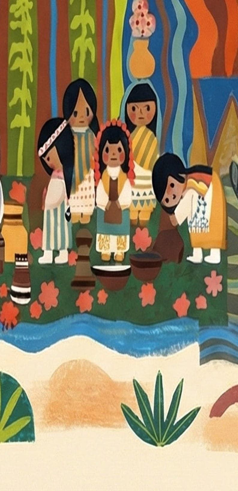 Mary Blair Contemporary Resort Mural Print, Disney Grand Canyon Concourse, Walt Disney World Wall Art, Disneyland Wall Art, Disney Gift Idea image 2