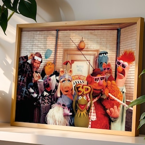 MuppetVision 3D Poster • Jim Henson Muppets Wall Art Print, Theme Park Art, Disney Gift Idea, Disney Wall Art, Vintage Disney Art