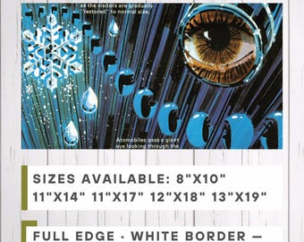 Adventure Thru Inner Space Snowflake Poster, Mighty Microscope Print, Disneyland Tomorrowland Wall Art, Vintage Disney Art, Disney Fan Gift