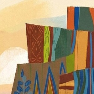 Mary Blair Contemporary Resort Mural Print, Disney Grand Canyon Concourse, Walt Disney World Wall Art, Disneyland Wall Art, Disney Gift Idea image 10