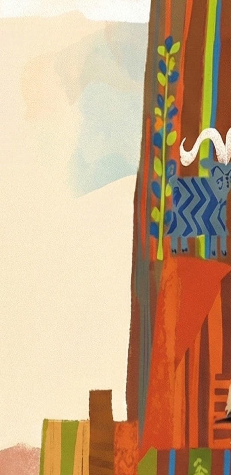 Mary Blair Contemporary Resort Mural Print, Disney Grand Canyon Concourse, Walt Disney World Wall Art, Disneyland Wall Art, Disney Gift Idea image 8