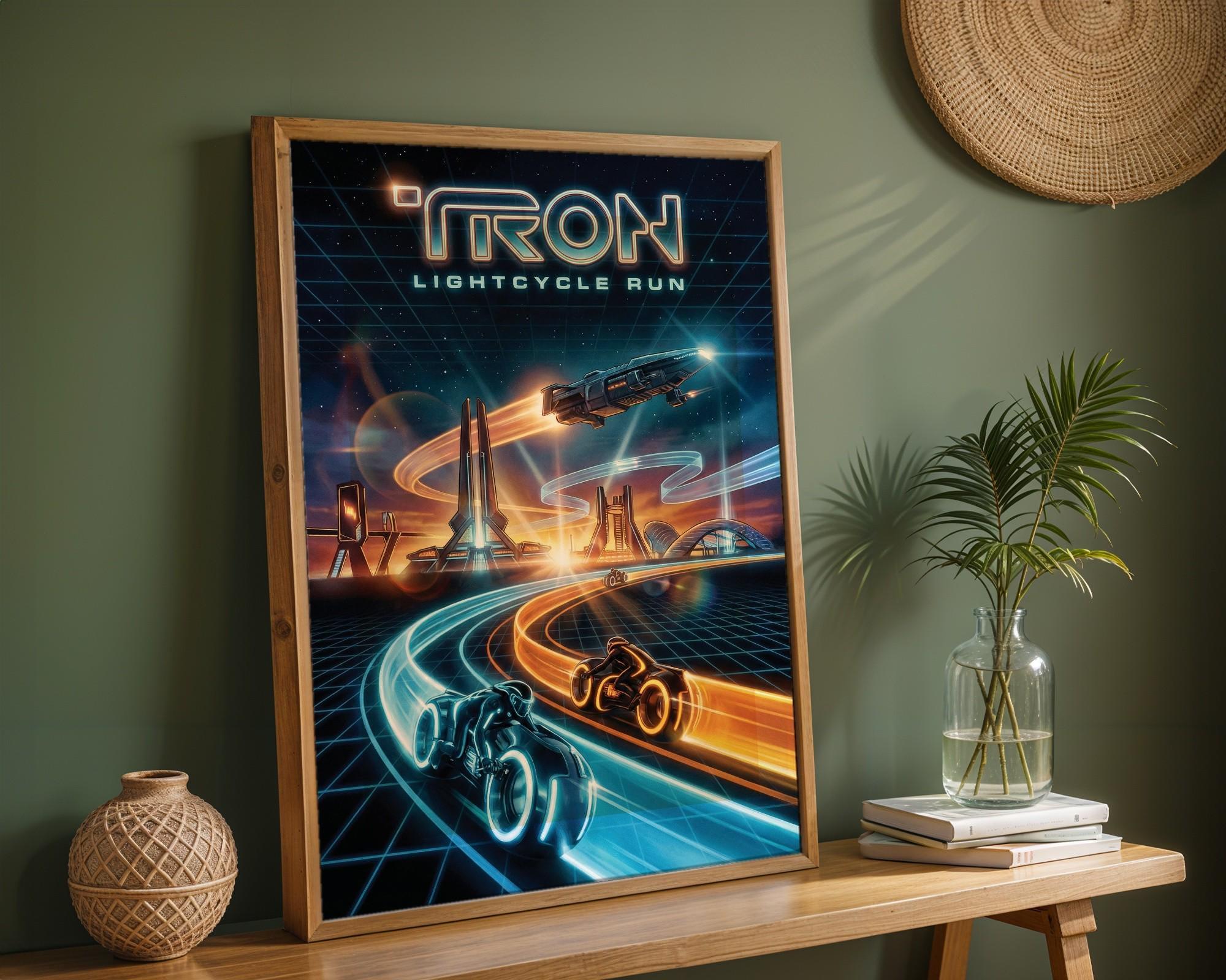 Tron Lightcycle Poster - Etsy