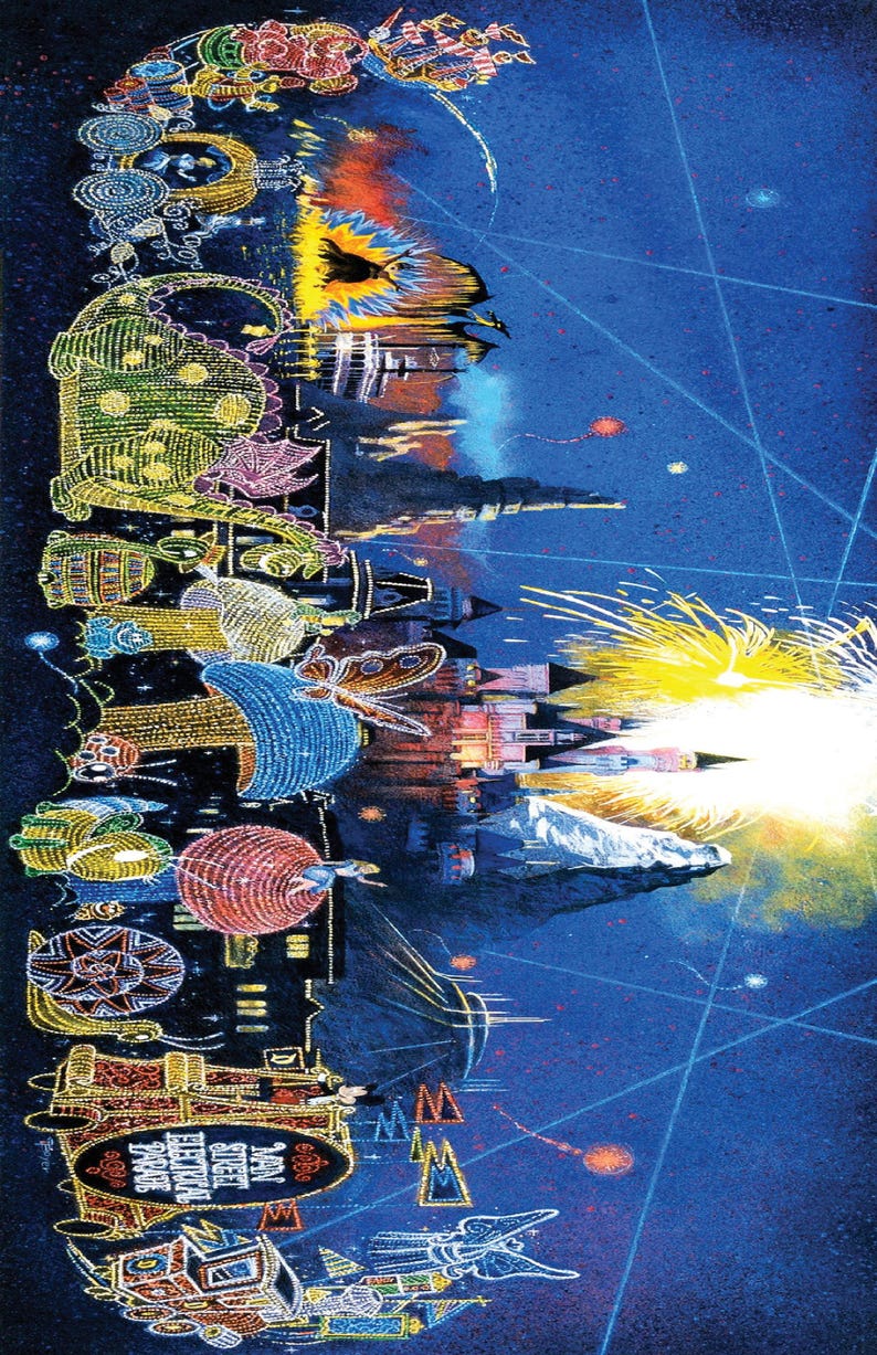 Main Street Electrical Parade Poster | Alice in Wonderland Art Print ...
