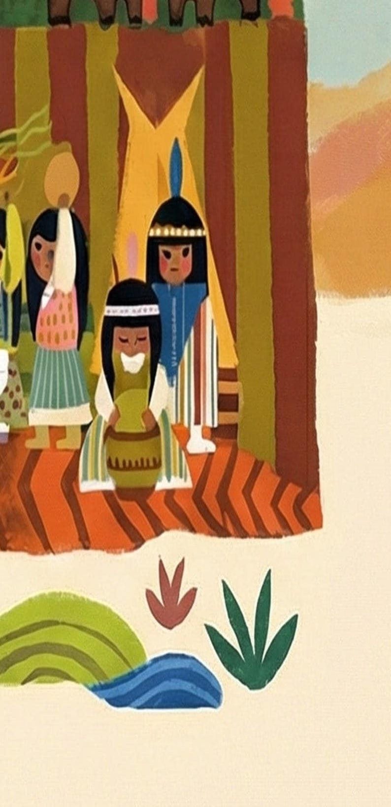 Mary Blair Contemporary Resort Mural Print, Disney Grand Canyon Concourse, Walt Disney World Wall Art, Disneyland Wall Art, Disney Gift Idea image 5